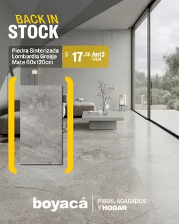 Catálogo Boyacá en Quevedo | Piedra Sinterizada | 2026-03-27T00:00:00.000Z - 2026-04-12T00:00:00.000Z