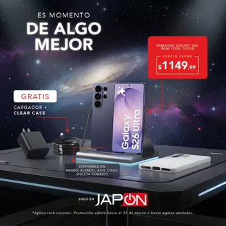 Catálogo Almacenes Japón | Es momento de algo mejor | 2026-03-30T00:00:00.000Z - 2026-04-02T00:00:00.000Z