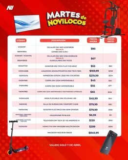 Catálogo Novicompu en Montecristi | Martes de novilocos | 2026-04-07T00:00:00.000Z - 2026-04-07T00:00:00.000Z