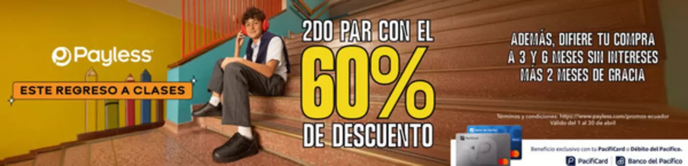 Catálogo Payless en Duran | Este regreso a clases | 2026-04-07T00:00:00.000Z - 2026-04-30T00:00:00.000Z