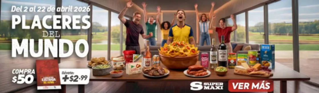 Catálogo Supermaxi | Placeres del mundo | 2026-04-07T00:00:00.000Z - 2026-04-22T00:00:00.000Z
