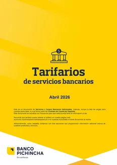 Catálogo Banco del Pichincha en Latacunga | Tarifarios de servicios bancarios  | 2026-04-07T00:00:00.000Z - 2026-06-30T00:00:00.000Z