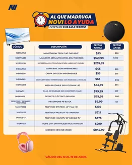 Catálogo Novicompu en Montecristi | Al que madruga novi lo ayuda  | 2026-04-10T00:00:00.000Z - 2026-04-19T00:00:00.000Z