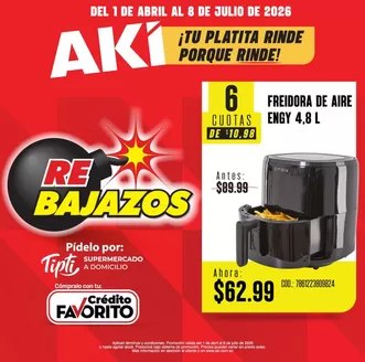 Catálogo Akí | Ofertas especiales para ti | 2026-04-01T00:00:00.000Z - 2026-07-08T00:00:00.000Z