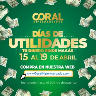 Catálogo Coral Hipermercados en Sangolquí | Ofertas principales y descuentos | 2026-04-15T00:00:00.000Z - 2026-04-19T00:00:00.000Z