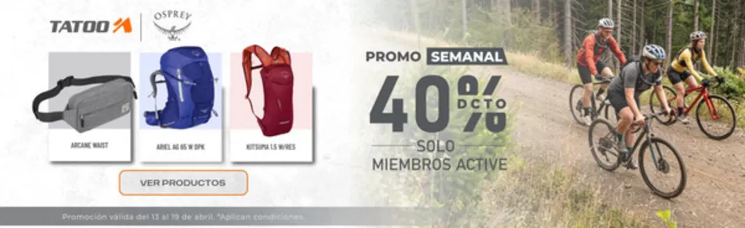 Catálogo Tatoo en Quevedo | Promo semanal 40%dcto | 2026-04-15T00:00:00.000Z - 2026-04-19T00:00:00.000Z