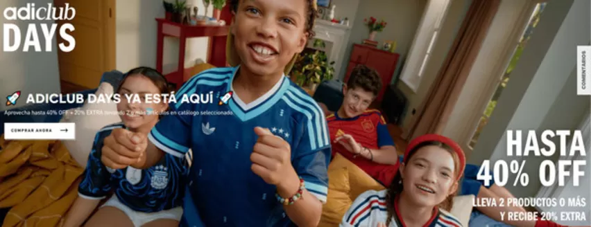 Catálogo Adidas | Adiclub Days  | 2026-04-17T00:00:00.000Z - 2026-05-23T00:00:00.000Z