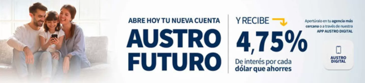 Catálogo Banco del Austro en La Maná | Austro Futuro  | 2026-04-24T00:00:00.000Z - 2026-05-07T00:00:00.000Z