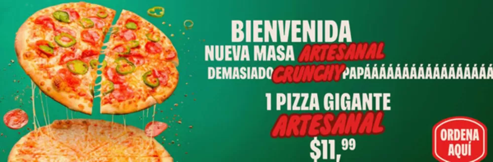 Catálogo Papa John's en Pifo | 1 pizza gigante artesanal  | 2026-05-07T00:00:00.000Z - 2026-05-31T00:00:00.000Z