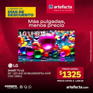 Catálogo Artefacta | Ofertas principales para ahorradores | 2026-05-10T00:00:00.000Z - 2026-05-11T00:00:00.000Z