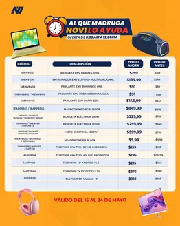 Catálogo Novicompu en Montecristi | Al que madruga novi | 2026-05-15T00:00:00.000Z - 2026-05-24T00:00:00.000Z
