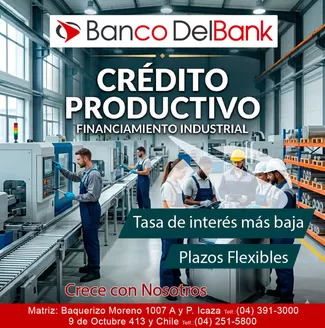 Catálogo Banco Delbank en Quito | Credito Productivo | 2026-05-15T00:00:00.000Z - 2026-06-30T00:00:00.000Z