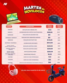 Catálogo Novicompu | Martes de novilocos | 2026-05-19T00:00:00.000Z - 2026-05-19T00:00:00.000Z