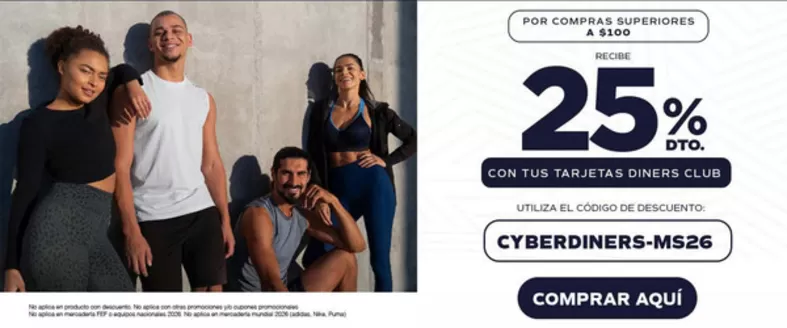 Catálogo Marathon Sports | Recibe 25%dto cont us tarjetas diners club | 2026-05-19T00:00:00.000Z - 2026-05-31T00:00:00.000Z