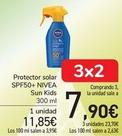Protector solar SPF50 + NIVEA Sun Kids