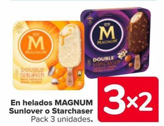 En helados MAGNUM Sunlover o Starchaser 