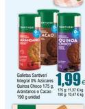 SANTIVERI  ARÁNDANO  Galletas Santiveri Integral 0% Azúcares Quinoa Choco 175 g. Arándanos o Cacao 190 g unidad  CACAO  SANTIVER  QUINOA CHOCO 