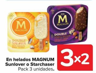 En helados MAGNUM Sunlover o Starchaser 