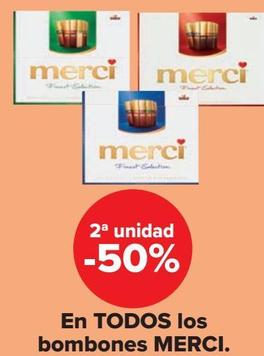 En TODOS los bombones MERCI