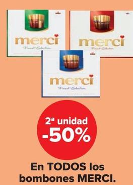 En TODOS los bombones MERCI