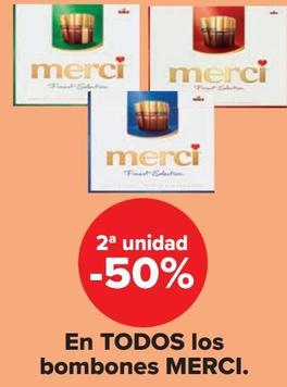 En TODOS los bombones MERCI