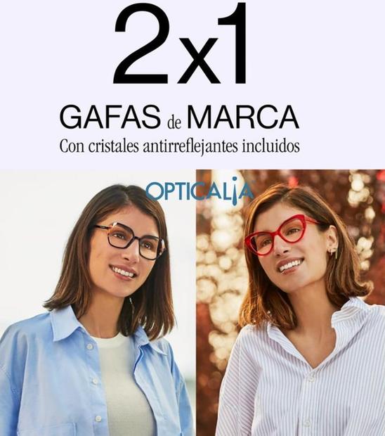 2x1  GAFAS de MARCA Con cristales antirreflejantes incluidos  OPTICALIA  LECASE  