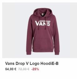 VANS  Vans Drop V Logo HoodiE-B  54,00 € 72,00 € -25% 