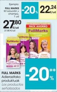 full marks - kit solucion + champu