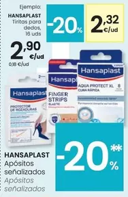 Hansaplast - Tiritas Para Dedos