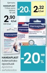 Hansaplast - Tiritas Para Dedos