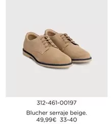 Blucher Serraje Beige.