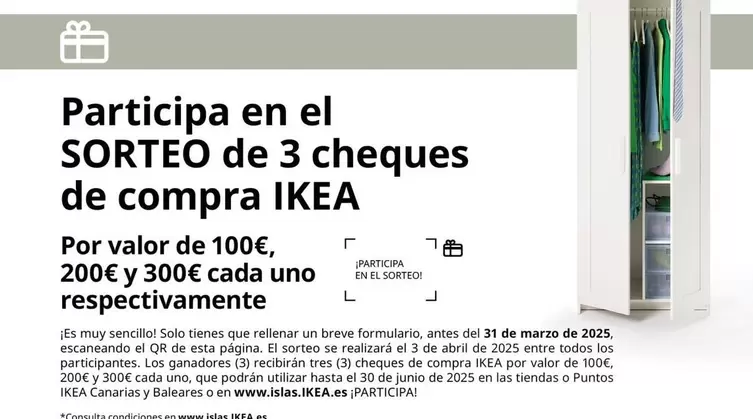 Ikea - Por Valor De 100€, 200€ Y 300€ Cada Uno Respectivamente