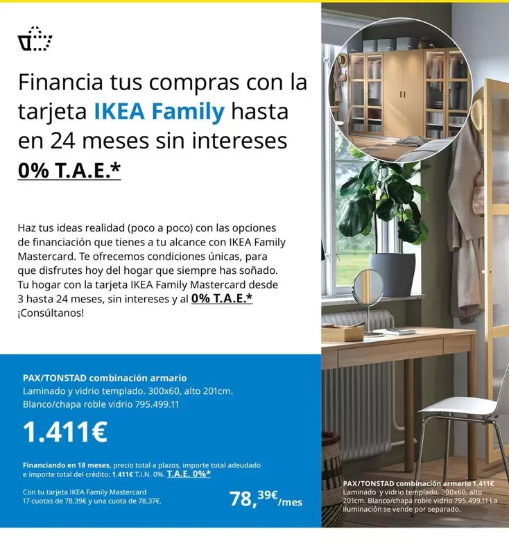 Ikea - Financia Tus Compras Con La Tarjeta  Family Hasta En 24 Meses Sin Intereses