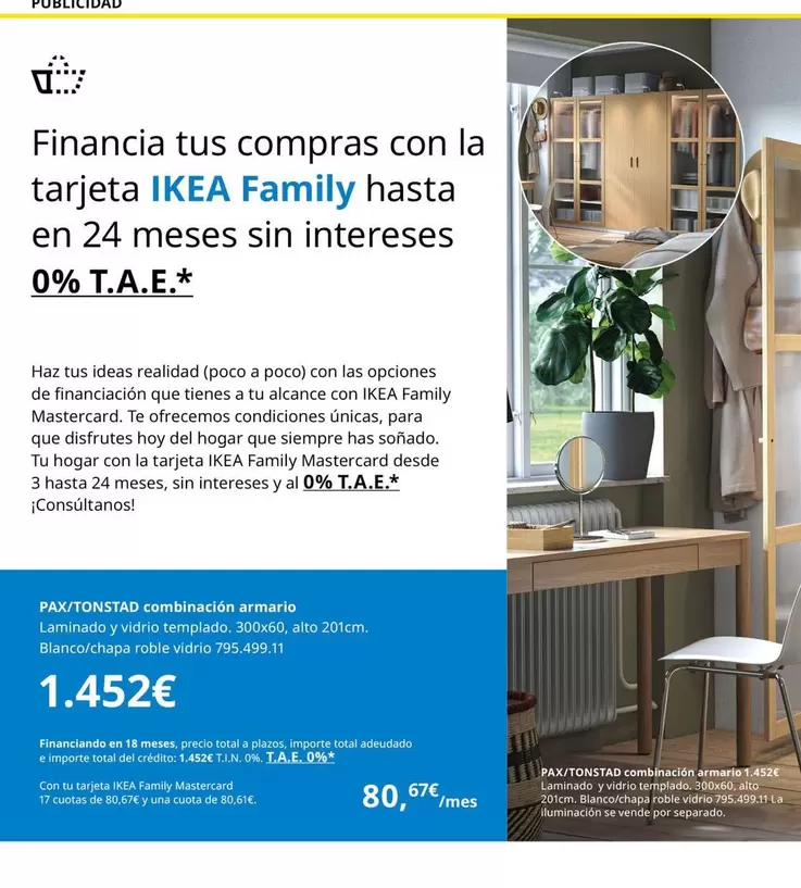 Ikea - Francia Tus Compras Con La Tarjeta  Family Hasta En 24 Meses Sin Intereses