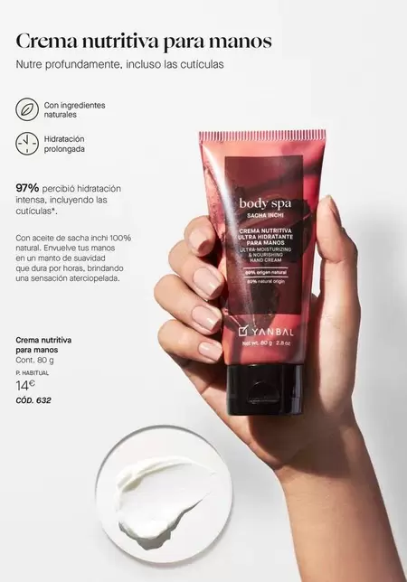 Yanbal - Crema Nutritiva Para Manos