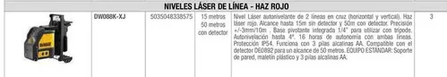 Dewalt - Niveles Laser De Linea/ Haz Rojo