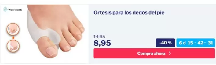 Ortesis Para Los Dedos Del Pie