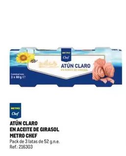 Chef - Atún Claro En Aceite De Girasol
