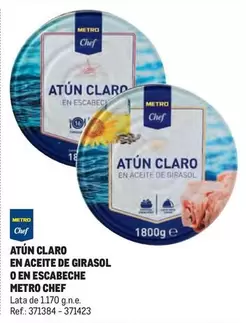 Chef - Atún Claro En Aceite De Girasol O En Escabeche