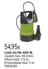 Lista -  Al-116 400 W.