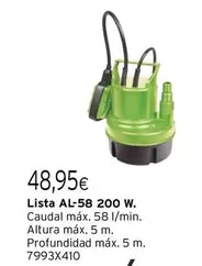 Lista -  Al-58 200 W.