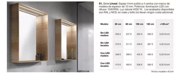 Serie Lineal. Espejo
