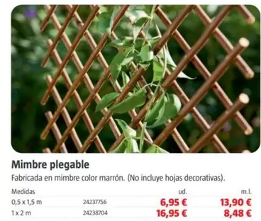 Mimbre Plegable