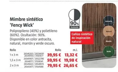 Mimbre Sintético 'Fency Wick'