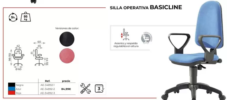 Silla Operativa Basiclin