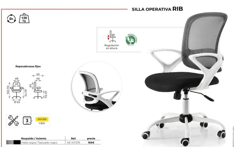Silla Operativa Rib