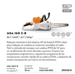 Motosierras Para Paisajismo Y Jardineria/ Msa 160 C-B