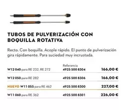 Tubos De Pulverizacion Con Boquilla Rotativa