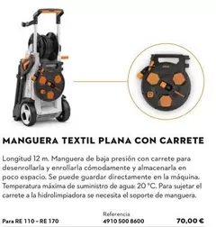 Manguera Textil Plana Con Carrete