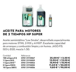 Aceite Para Motores De 2 Tiempos Hp Super